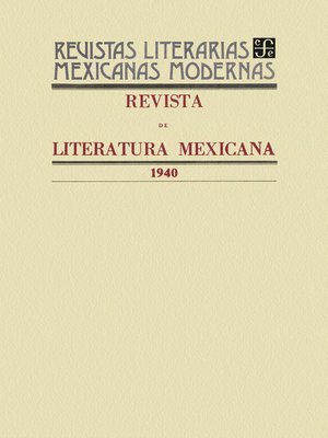 cover image of Revista de literatura mexicana, 1940